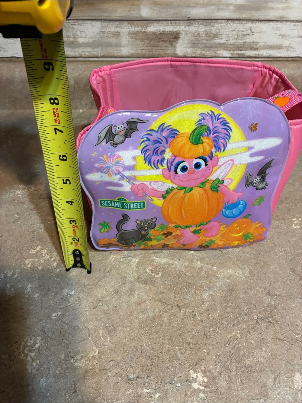 Sesame Street Pink & Purple Abby Cadabby Pumpkin Trick-or-Treat Bag - Picture 8 of 9